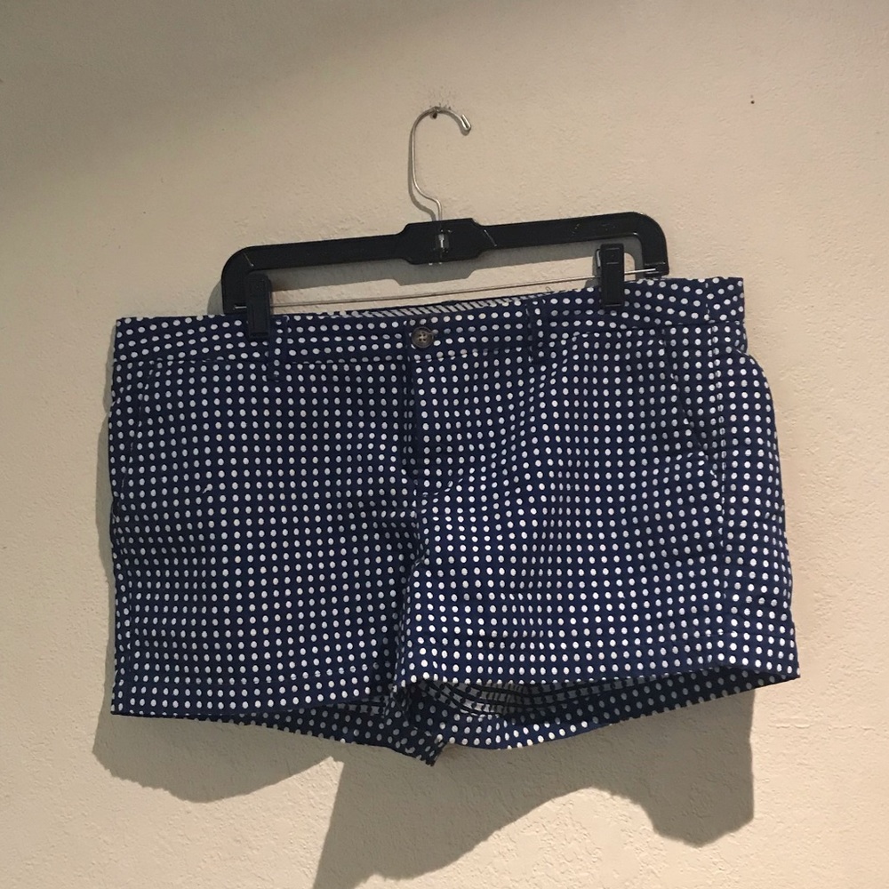 Merona Target Polka Dot Shorts Navy White